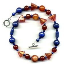 Lapis Carnelian Necklace